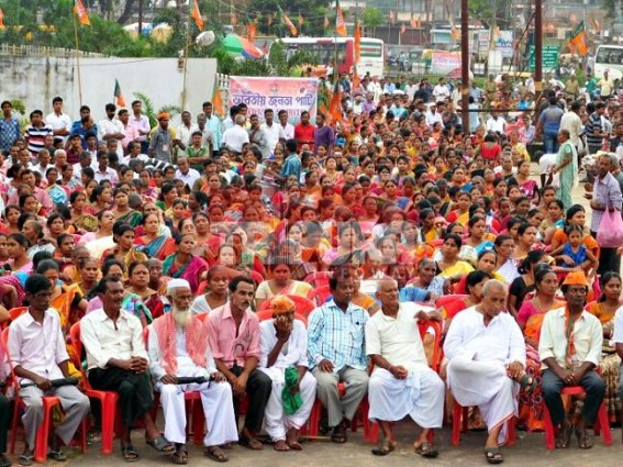 BJP held rally at Hapania 